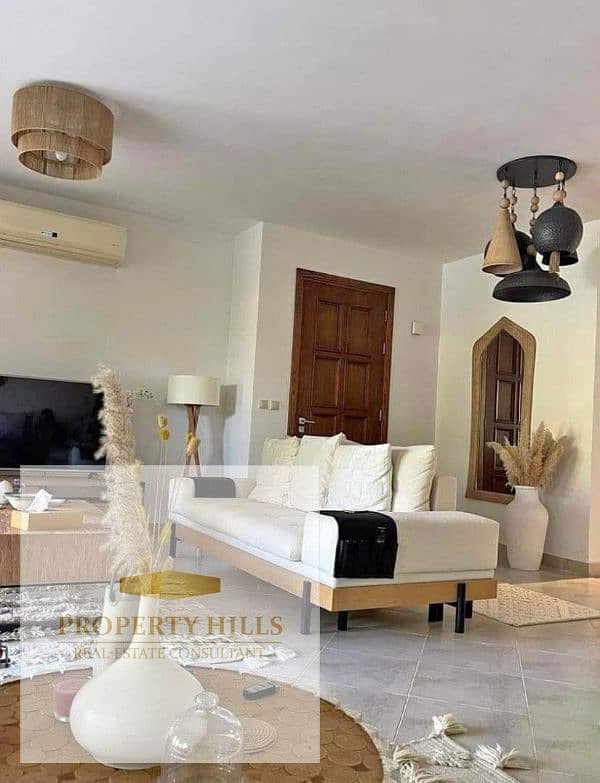 Apartment for sale, finished, inside the Regents Park compound, with installments over 7 years with facilities. - Fler