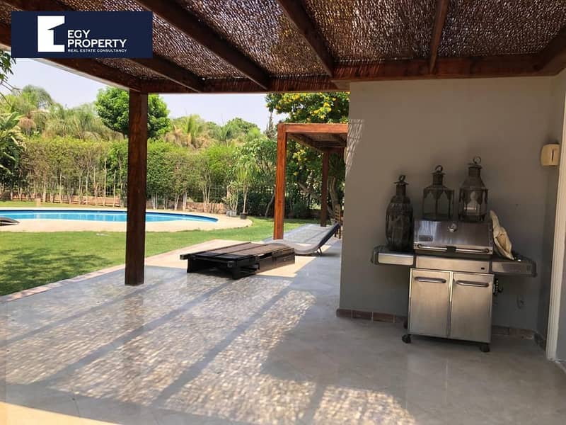 Fully Finished 6 Bedroom Villa Rent in Katameya Heights New Cairo 630 sqm - Widok 4