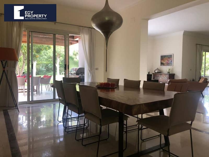 Fully Finished 6 Bedroom Villa Rent in Katameya Heights New Cairo 630 sqm - Widok 5