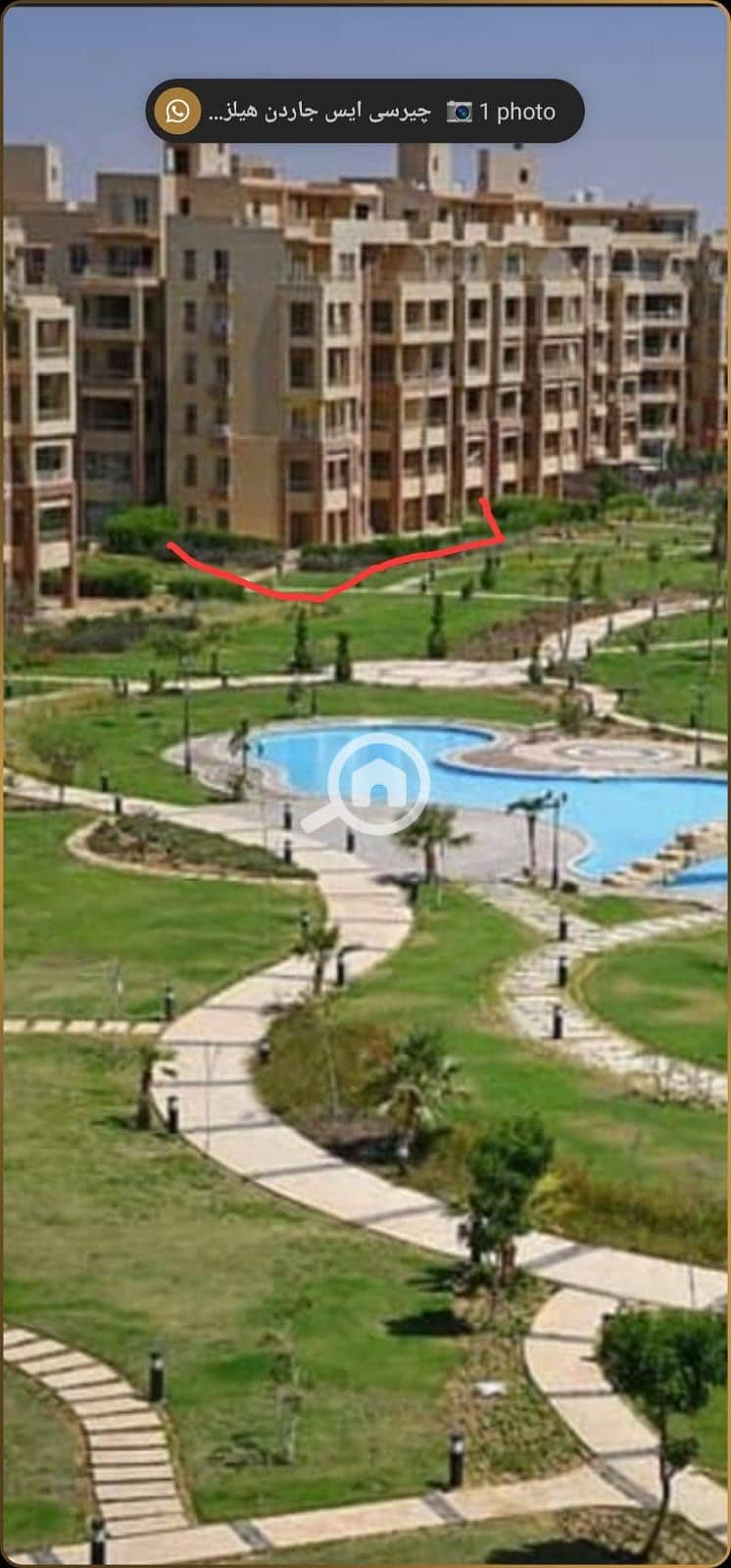 Apartment for sale, 130 sq m, Garden Hills, 6th of October. Immediate delivery, unfinished interior. - Widok 3