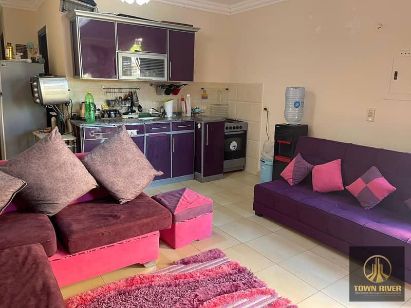 Ground floor chalet with garden for sale in Malibu Village, Ain Sokhna, furnished and equipped, with a distinctive view. – pohled 6