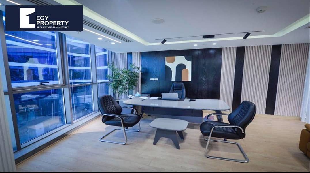 Fully Finished Office for Rent in Golden Tower New Capital 100 sqm - Ansicht 2