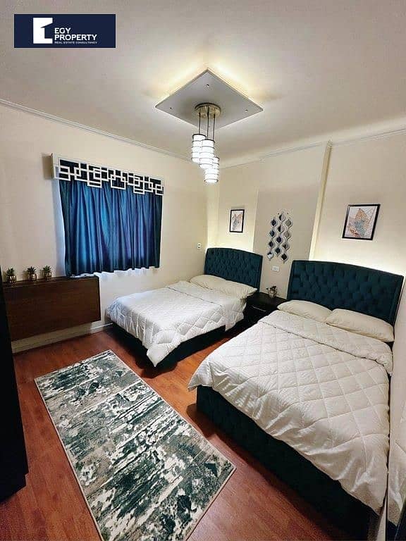 Fully Finished 2-Bedroom Service Apartment for Rent in Arabella Plaza – New Cairo 135 sqm - Widok 5