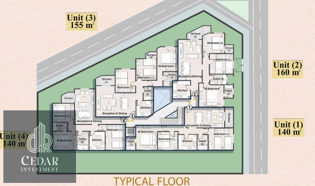 Apartment for sale 160m in a very special location, installment over 40 months next to Hilton Compound and Beta Compound in October Gardens – pohled 5