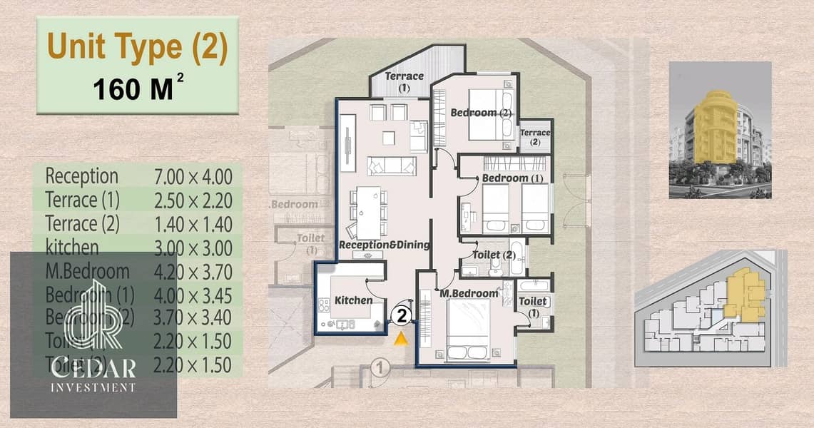 Apartment for sale 160m in a very special location, installment over 40 months next to Hilton Compound and Beta Compound in October Gardens – pohled 6