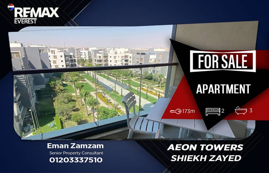 Furnished Apartment with ACs and Parking Slot for Sale in Aeon Towers – Marakez - Widok 2