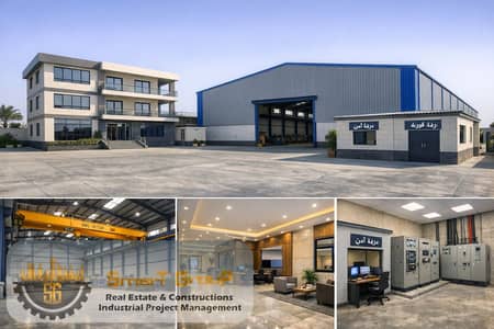 Factory for Rent in Badr City, Cairo - Industrial plant overview and interior details (1). png