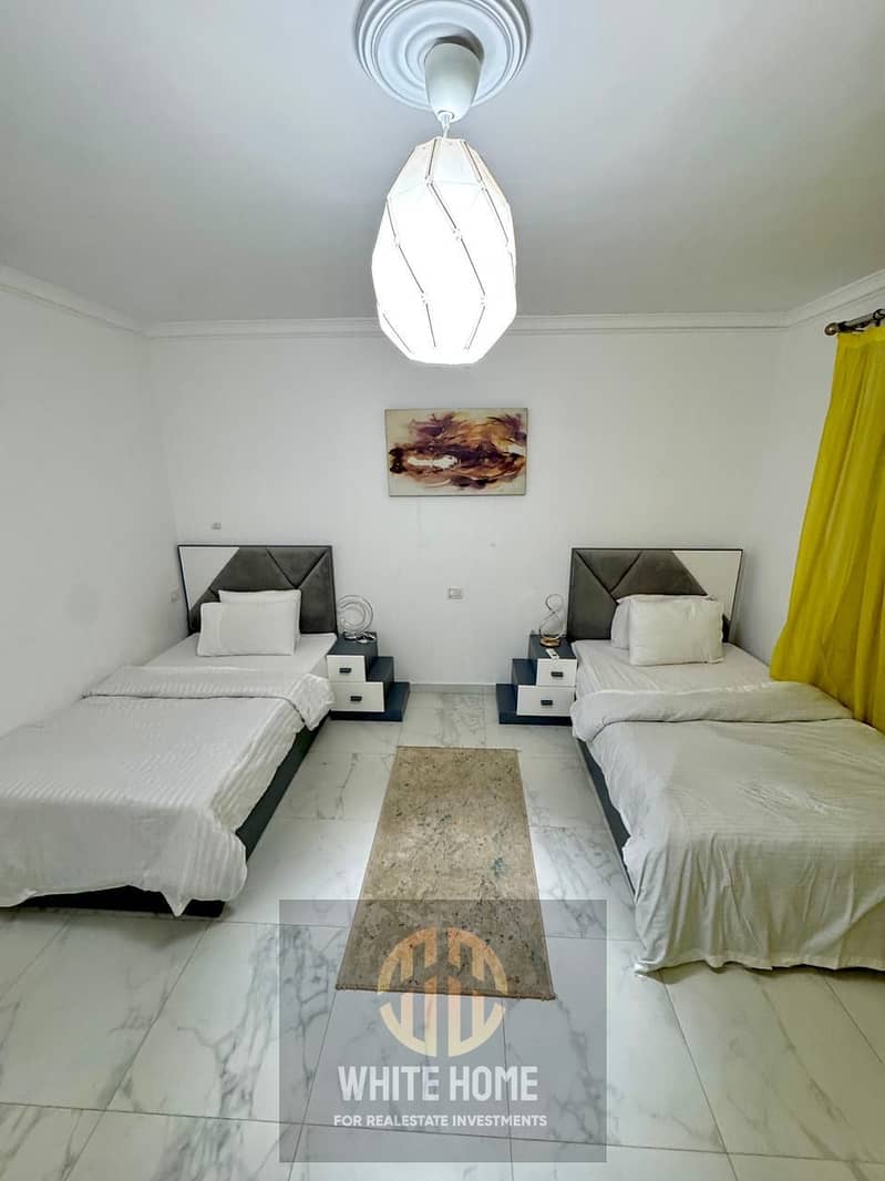 Apartment ultra modern finishing fully furnished, fully furnished for rent in Mountain View Executive New Cairo near to pool & Garden nearest Mivida . - Vista 5