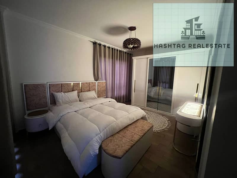Hotel apartment for rent in a compound in Sheikh Zayed. Fully furnished hotel apartment inside Janna 1 Sheikh Zayed, fully air-conditioned, new furnishings, prime location. – pohled 4