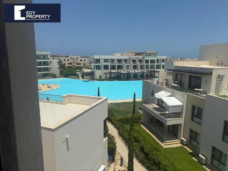 Luxurious Fully Finished and Furnished Town House Villa With a Prime View for Sale in Marassi - North Coast - Widok 3