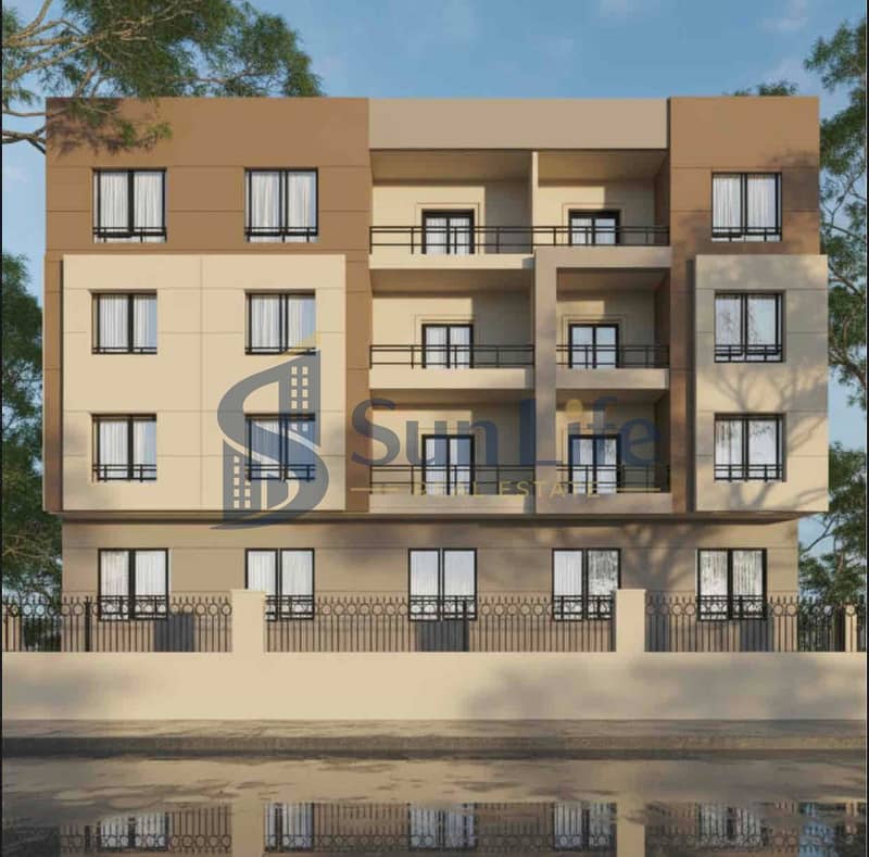 For sale, an apartment with a 6-month delivery, installment in the General Security compound, Villas of the Gardens of Al-Firdous, in front of Dream Land. - Widok 3