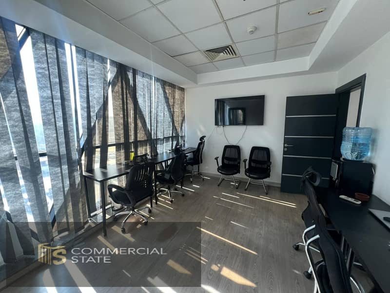Finished Office at Cairo Business Plaza 55m for Rent -New Cairo - Ansicht 4