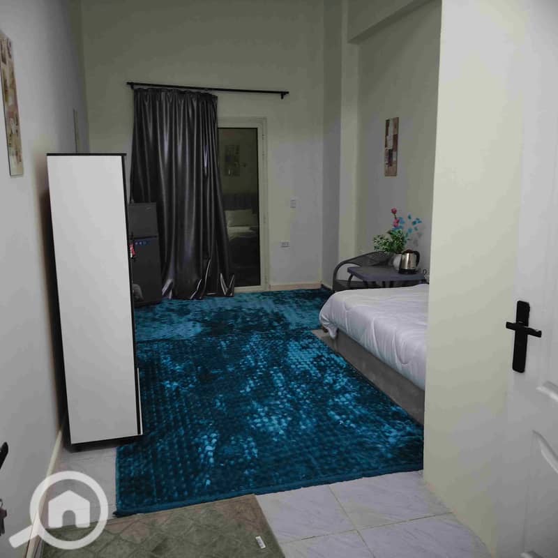 A furnished studio for rent in Arqi Villas, New Cairo, 90 Street (Teseen Street) main road - Widok 4