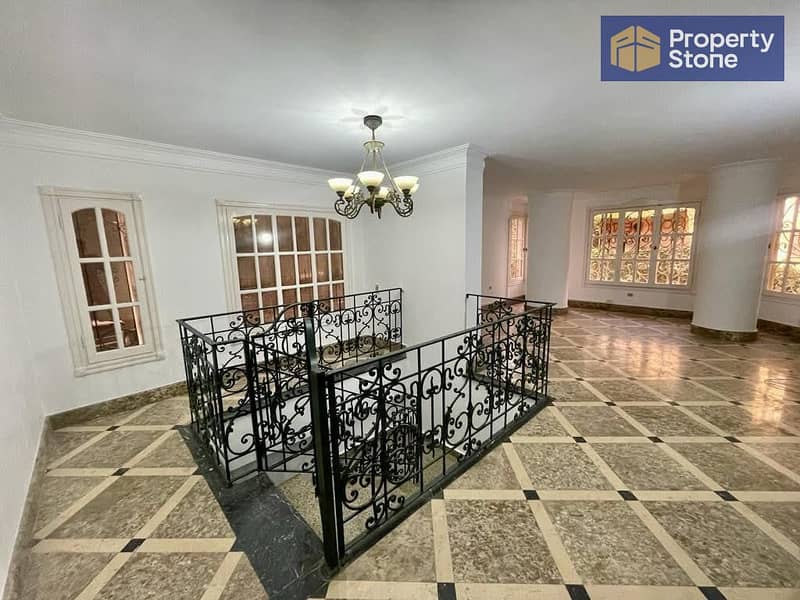 Office duplex for rent, 300 sq m, super deluxe finishing, ground and first floors with private entrance in Degla. - Widok 4