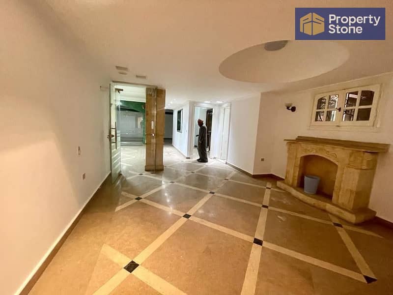Office duplex for rent, 300 sq m, super deluxe finishing, ground and first floors with private entrance in Degla. - Widok 3