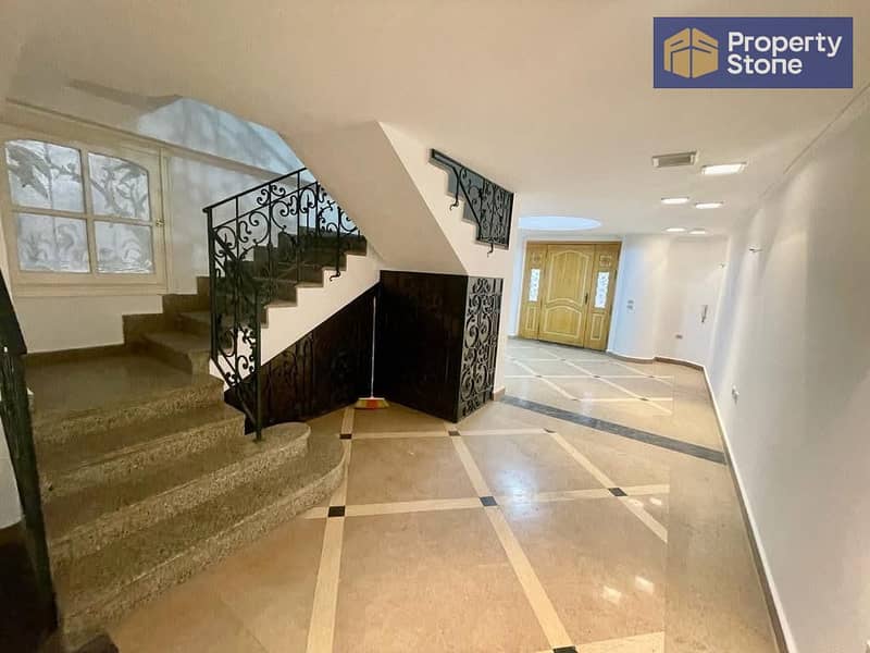 Office duplex for rent, 300 sq m, super deluxe finishing, ground and first floors with private entrance in Degla. - Widok 2