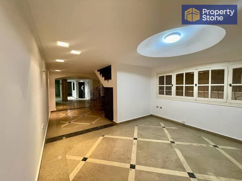 Office duplex for rent, 300 sq m, super deluxe finishing, ground and first floors with private entrance in Degla. - Widok 6