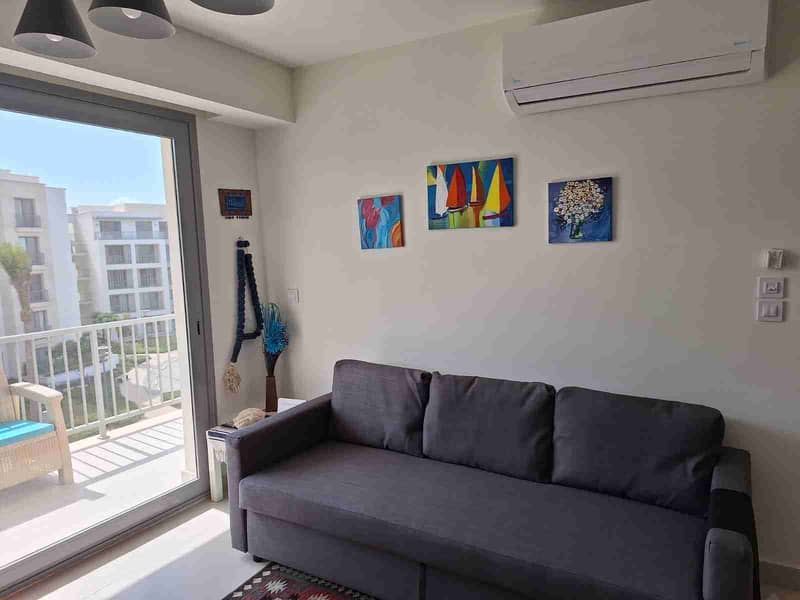 For a quick sale – Studio in Faya Marassi in a prime location with a sea view and overlooking the aqua park. - Vista 6