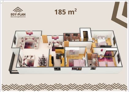 3 Bedroom Apartment for Sale in Sheikh Zayed, Giza - c0fb0f5e-ac55-4d5a-aeea-4a0dccfe59a0. jpg