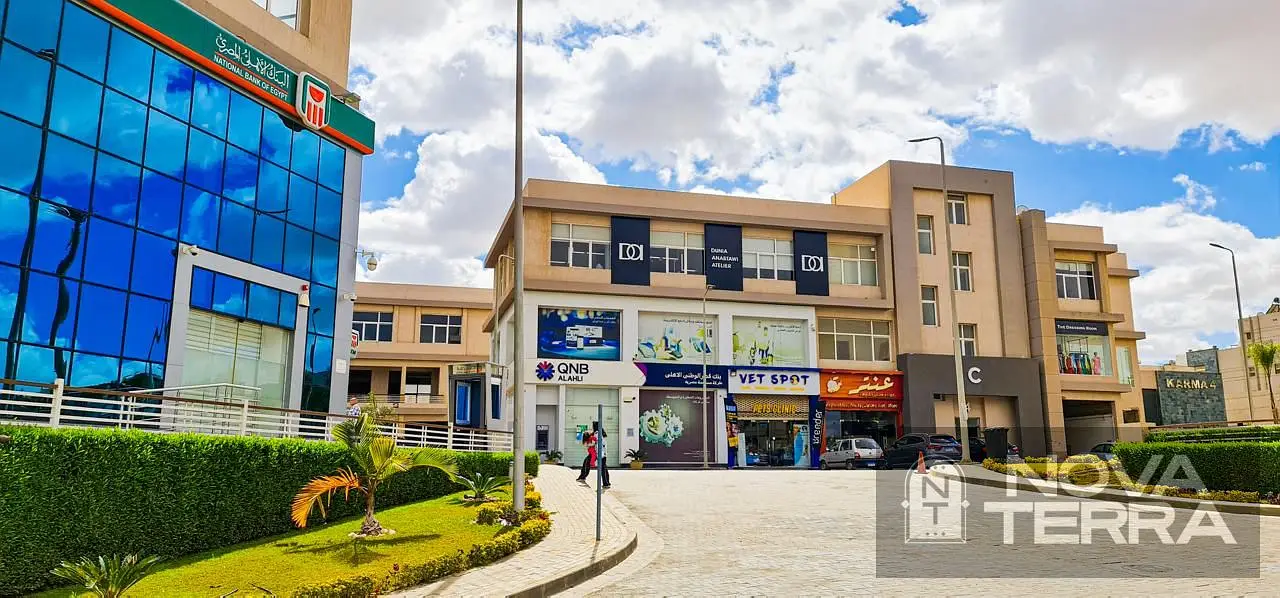 Clinic or Administrative Office for Sale in Karma 4 Mall – Sheikh Zayed Next to Al Rabwa and Beverly Hills | Immediate Occupancy | Direct Pool View