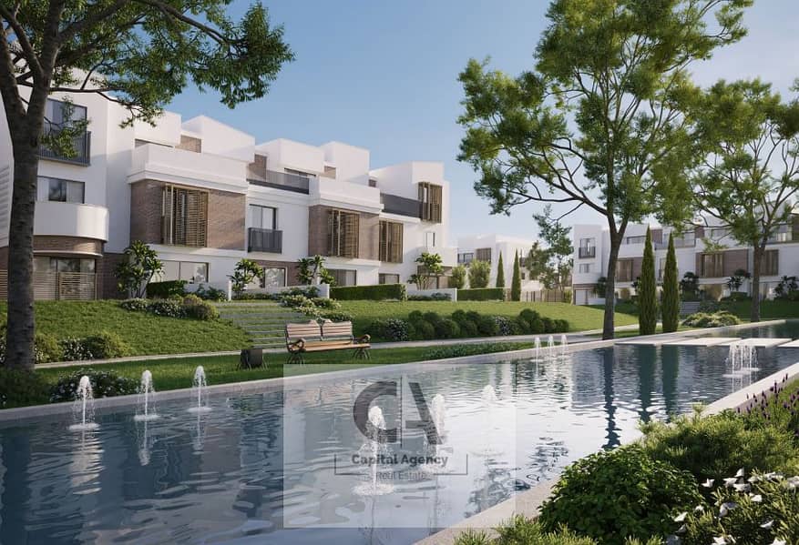 Twin house for sale in Scenes Compound in the heart of Mostakbal City, next to Bloomfields, with a 5% down payment and installments over the longest p - Ansicht 2