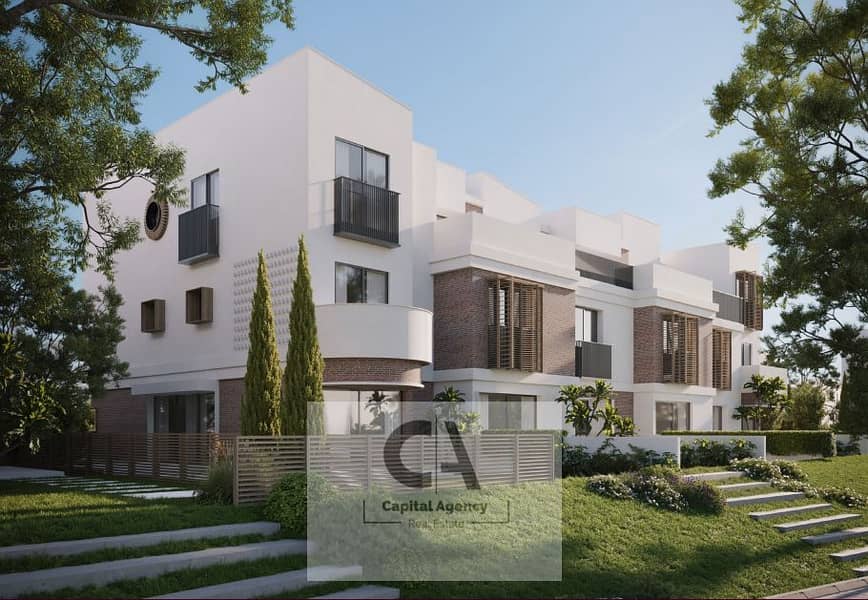 Twin house for sale in Scenes Compound in the heart of Mostakbal City, next to Bloomfields, with a 5% down payment and installments over the longest p - Ansicht 3