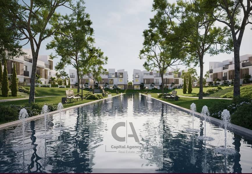 Twin house for sale in Scenes Compound in the heart of Mostakbal City, next to Bloomfields, with a 5% down payment and installments over the longest p - Ansicht 4