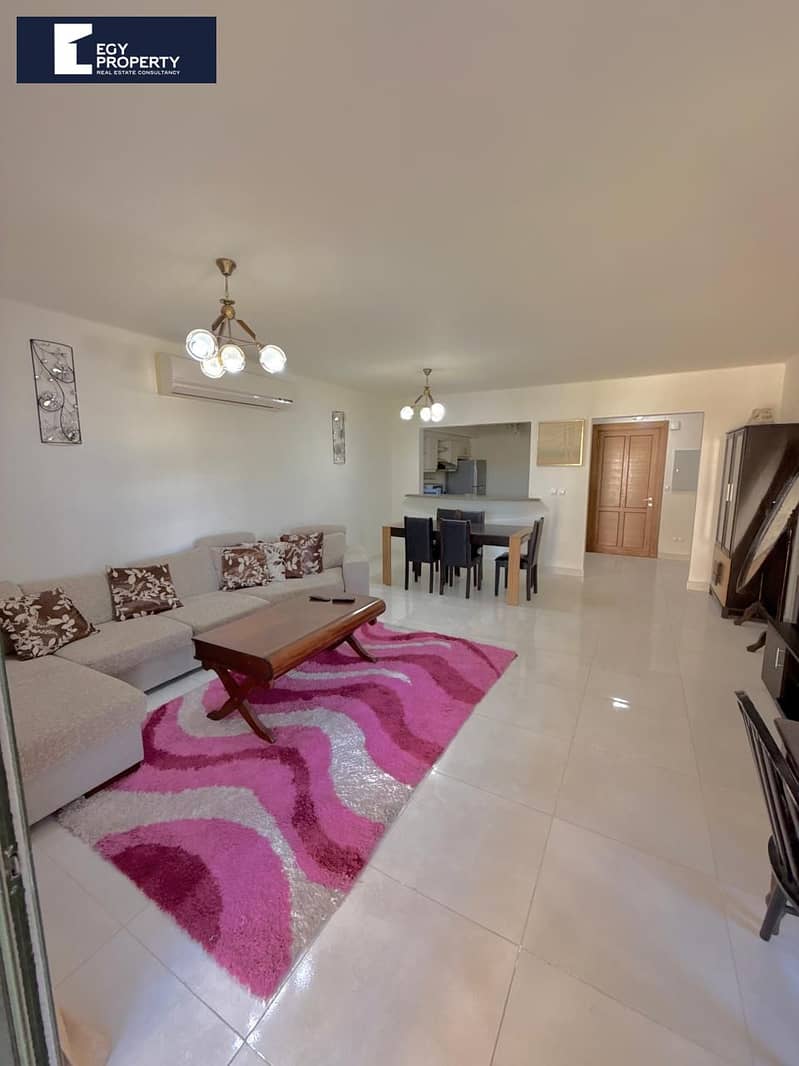 Fully Furnished 3 Bedroom Chalet for Rent in Marassi North Coast with Pool View - Widok 3