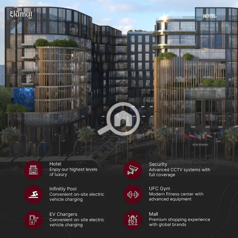 Retail Shop 38m + 26m Outdoor Ground floor opportunity for a restaurant or cafe in the best location in علامات تاون 3lamat under the strongest management and operation companies - Több