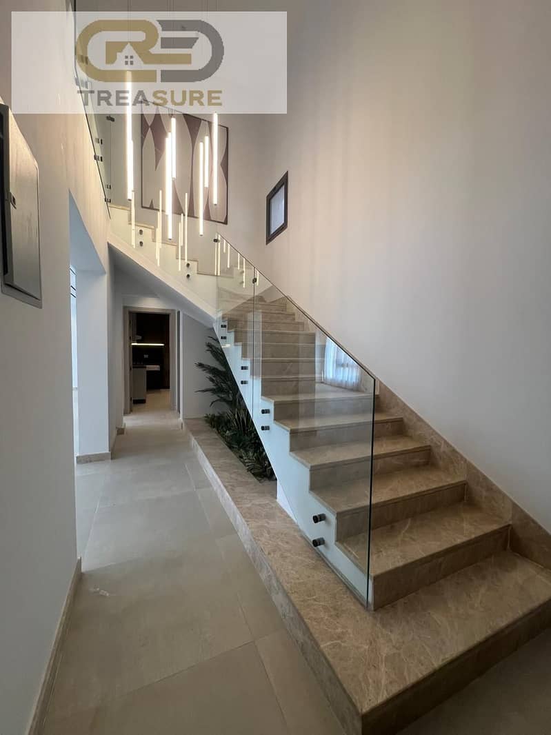 Duplex with kitchen and Acs for rent in Eastown - new cairo - Widok 3