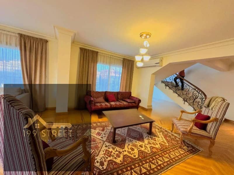 Luxury Duplex for Sale in Sarayat El Maadi, 360 SQM, 5th & 6th Floors, 3 Bedrooms Including Master Suite, Spacious Reception, Living Room, Maid's Room - Widok 5