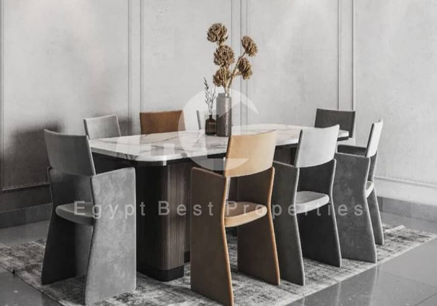 Luxury Townhouse Corner For Sale In The Crest New Cairo-Very Prime Location-Open View- Small Dp Over 10 Years - Widok 3