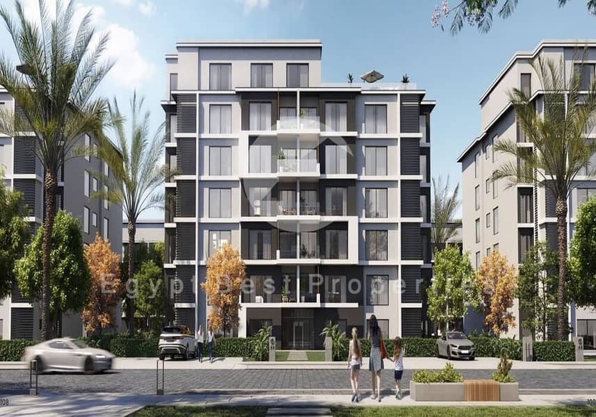 Luxury Townhouse Corner For Sale In The Crest New Cairo-Very Prime Location-Open View- Small Dp Over 10 Years - Widok 4