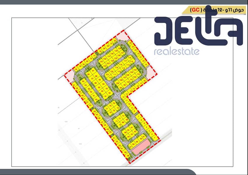 Land for sale in the Green Belt, Beit Al-Watan, Plot 11-12, behind Mountain View. - Όψη 3