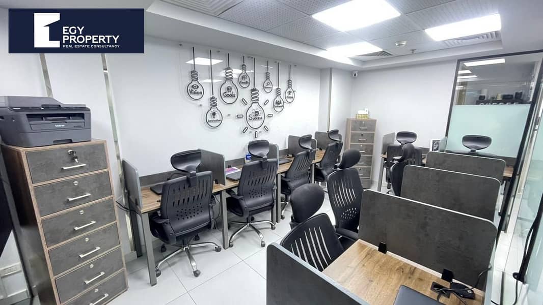 Fully Furnished Office for Rent in Business Plus New Cairo 84 sqm - Widok 2