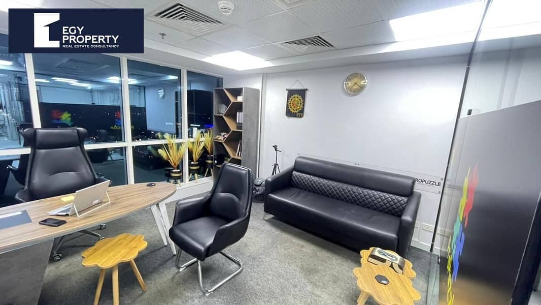 Fully Furnished Office for Rent in Business Plus New Cairo 84 sqm - Widok 3