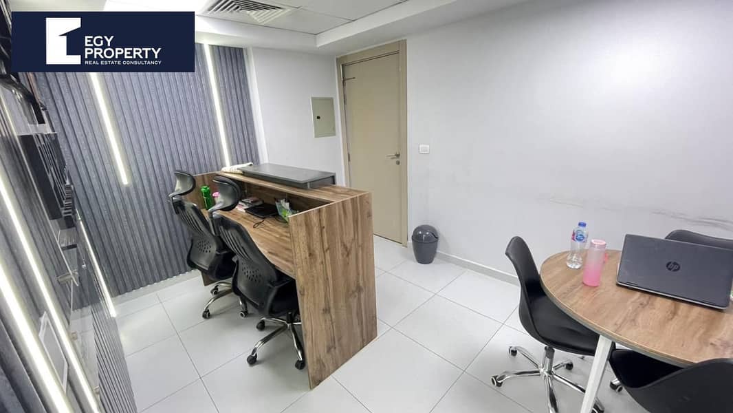 Fully Furnished Office for Rent in Business Plus New Cairo 84 sqm - Widok 4