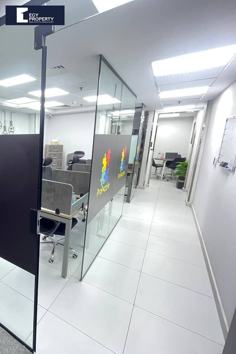 Fully Furnished Office for Rent in Business Plus New Cairo 84 sqm - Widok 5