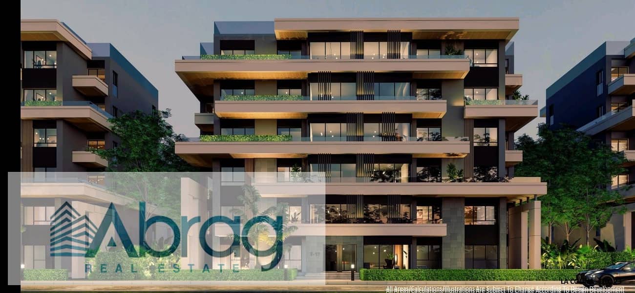 Two-bedroom apartment in Sheikh Zayed, La Collina compound, with lower installment payments, lowest price in the market, very special location. - Widok 4