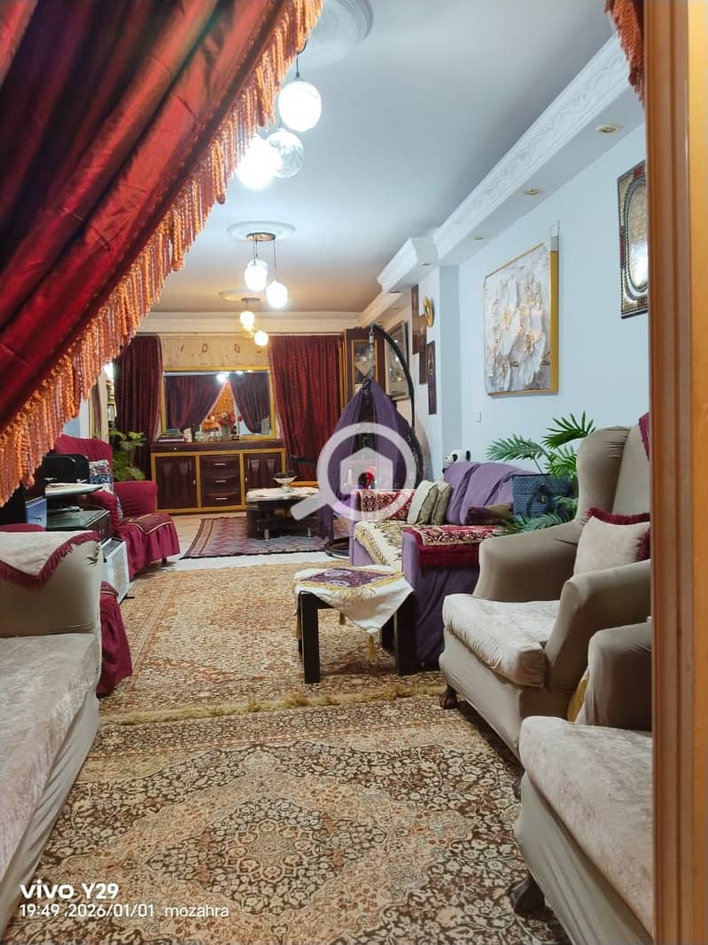 Snapshot apartment for sale, steps from the main Mithaq Road, super luxurious finishing, area of 135 square meters, in Zahraa, Nasr City, Al-Ahaly B - Ansicht 3