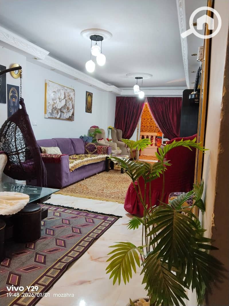 Snapshot apartment for sale, steps from the main Mithaq Road, super luxurious finishing, area of 135 square meters, in Zahraa, Nasr City, Al-Ahaly B - Ansicht 4