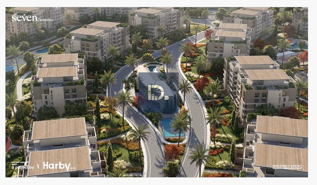 SEVEN Residence compound, 52 acres, full services, in front of Zewail University - installment payment over 10 years linked to construction with the installments. - Ansicht 5