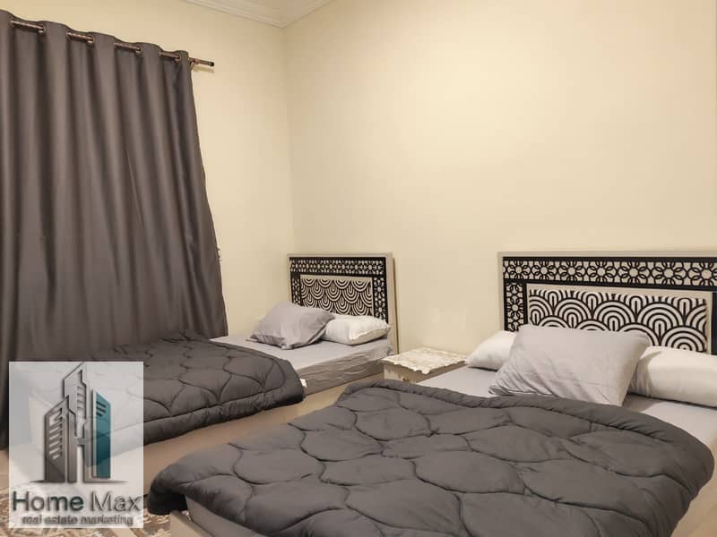 Furnished apartment for rent in the Rawdat Zayed compound, ground floor with garden in Sheikh Zayed. - Vista 3