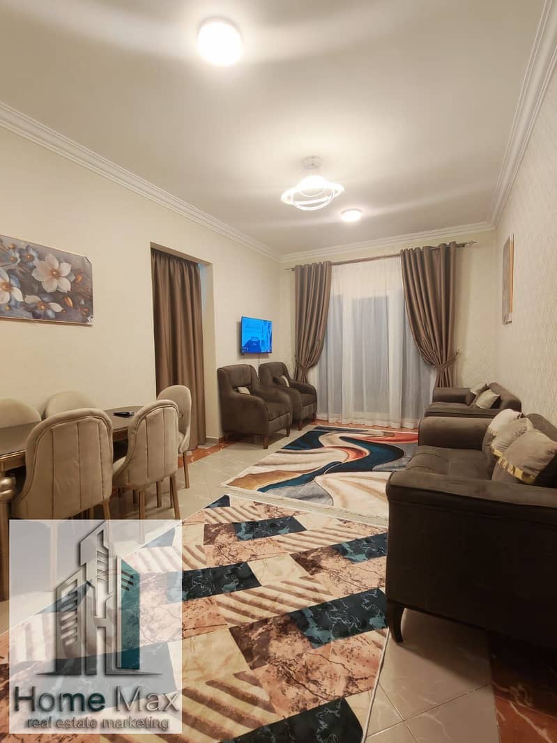 Furnished apartment for rent in the Rawdat Zayed compound, ground floor with garden in Sheikh Zayed. - Vista 5