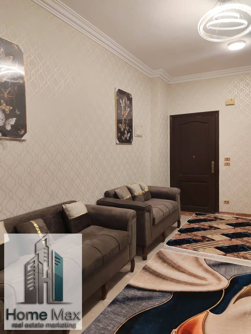 Furnished apartment for rent in the Rawdat Zayed compound, ground floor with garden in Sheikh Zayed. - Vista 6