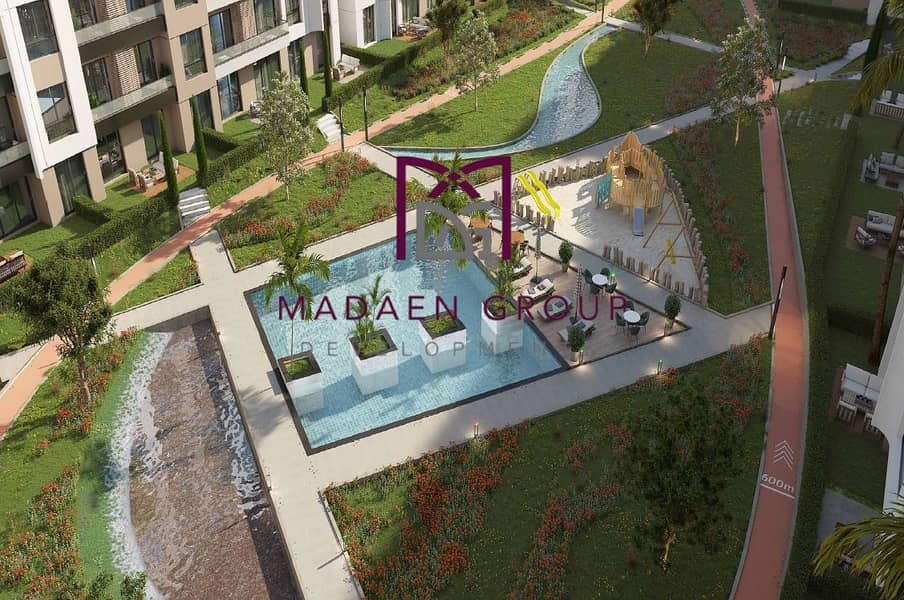 Apartment for sale, second floor, 125 sqm, 2 bedrooms, with a 10% down payment and installments over 10 years, located in the heart of Old Sheikh Zaye - Mehr