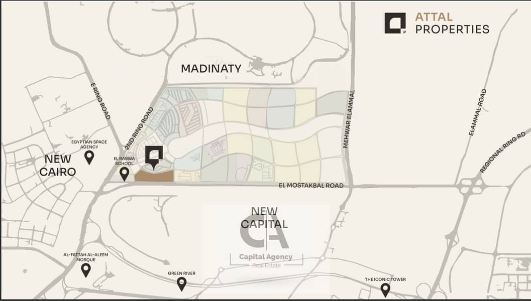 Townhouse for sale near Bloomfields in One O One Compound in the heart of Mostakbal City with installments over 10 years | 101 | Al Attal | Biography - Widok 4