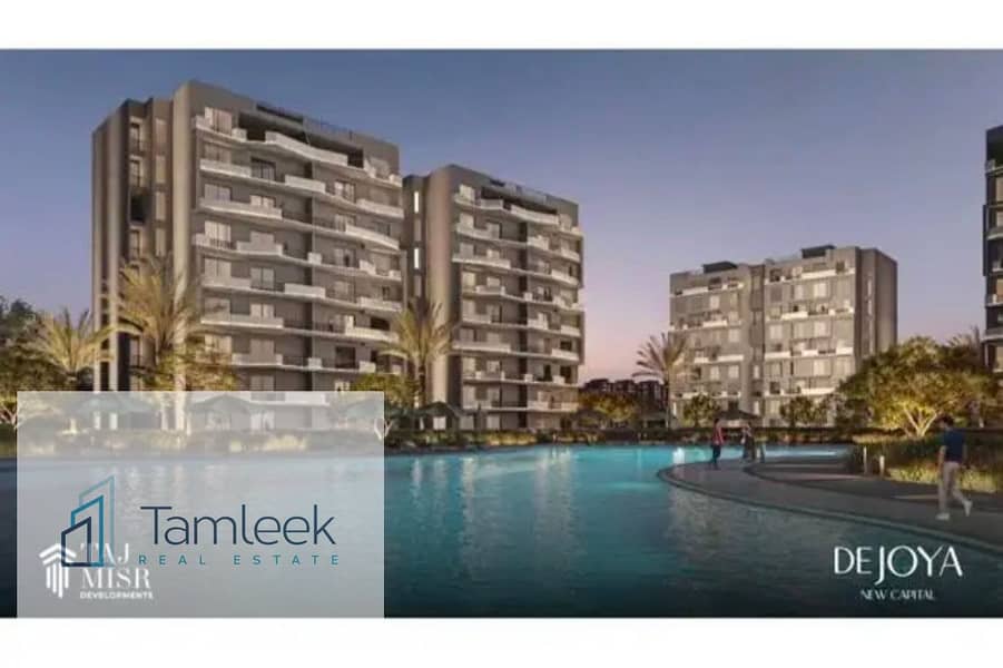 Down payment of 450,000 EGP = Apartment for sale 3 bedrooms fully finishe pool view in the New Administrative Capital (R8) minutes away from New cairo - Ansicht 3