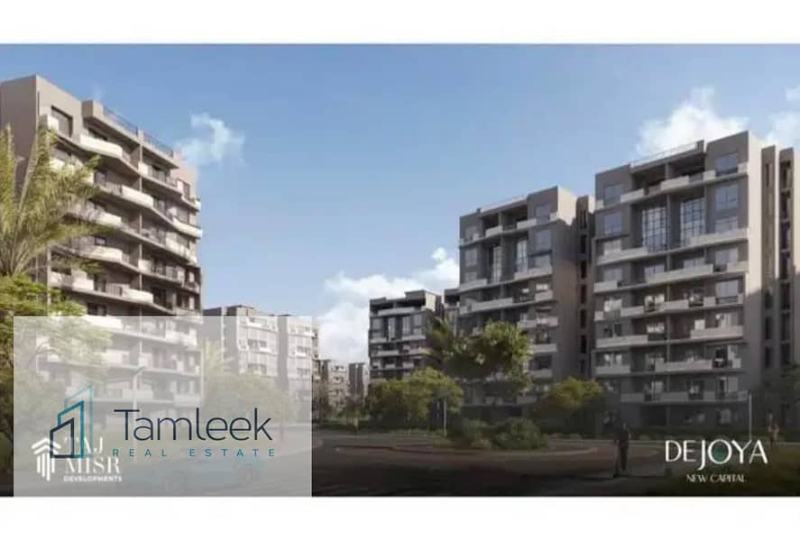 Down payment of 450,000 EGP = Apartment for sale 3 bedrooms fully finishe pool view in the New Administrative Capital (R8) minutes away from New cairo - Ansicht 4