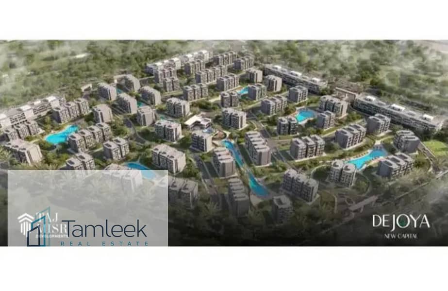 Down payment of 450,000 EGP = Apartment for sale 3 bedrooms fully finishe pool view in the New Administrative Capital (R8) minutes away from New cairo - Ansicht 6